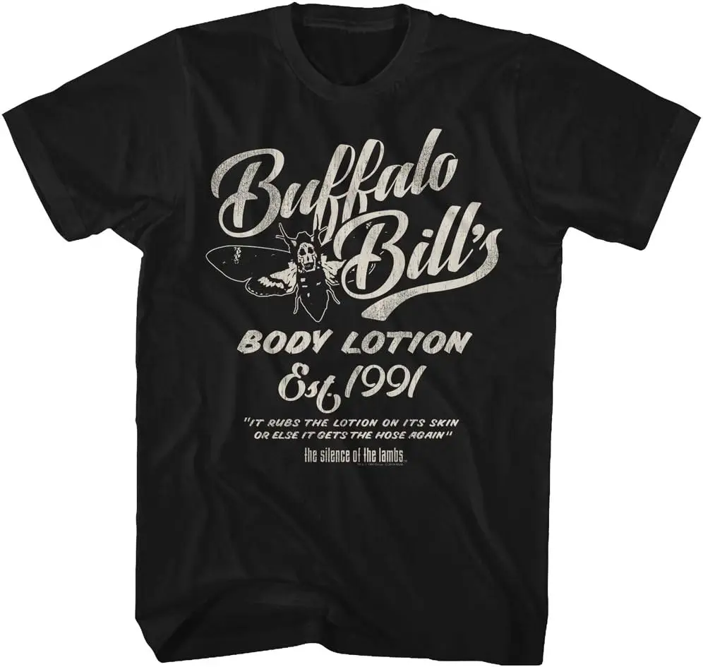 Silence of The Lambs Horror-Thriller Film Body Lotion Black Adult T-Shirt Tee