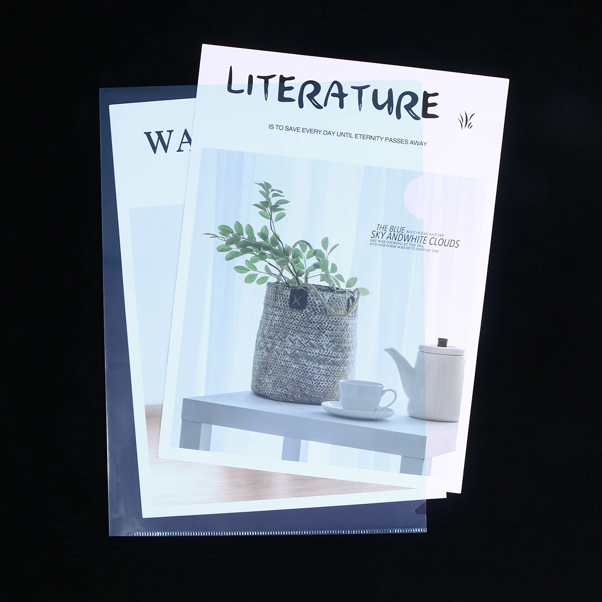 

30pcs A4 Transparent File Folder L Shape Pp Document Expanding Wallet Clear Holder For Office Home School Use Convenient Storage