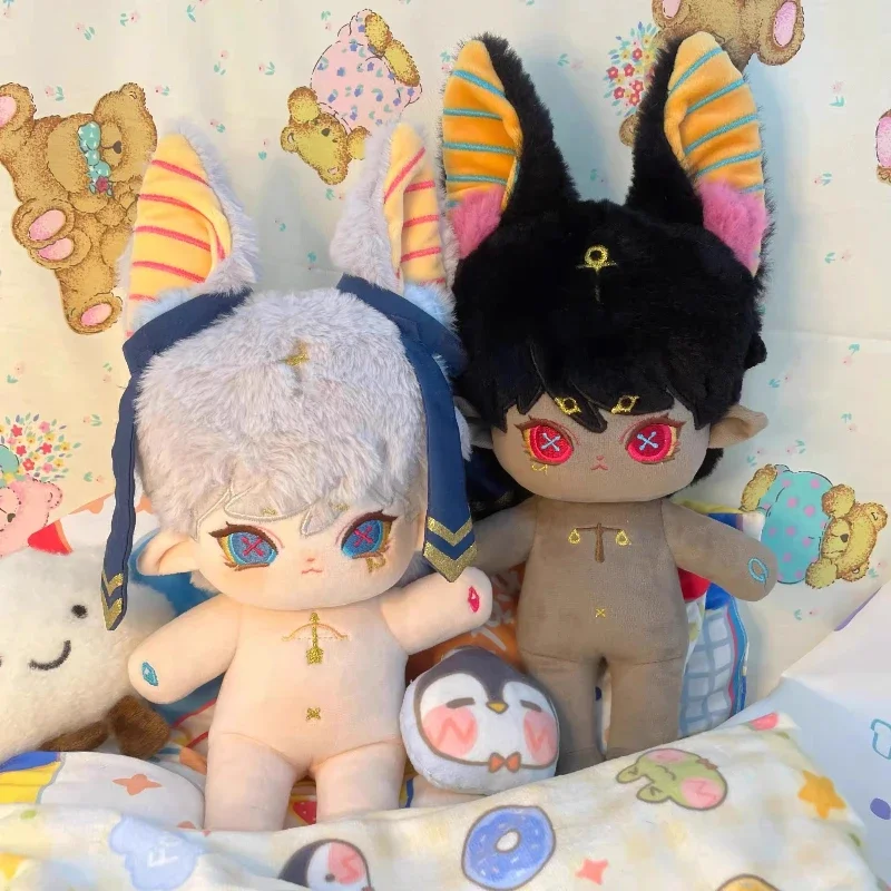 

Лимитированная голая хлопковая кукла 20 см, близнецы в египетском стиле без атрибутов в иностранном земле, милая кукла в подарок