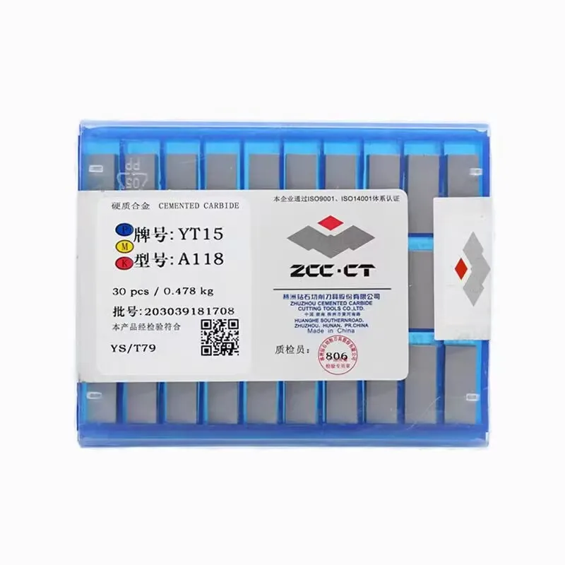 100% Original YG6/YG8/YS8/YT15/YW1/YW2/ C122 C120 C116 A116 A118 A120 Alloy Welding Blade Carbide Brazed Turning Tips Inserts