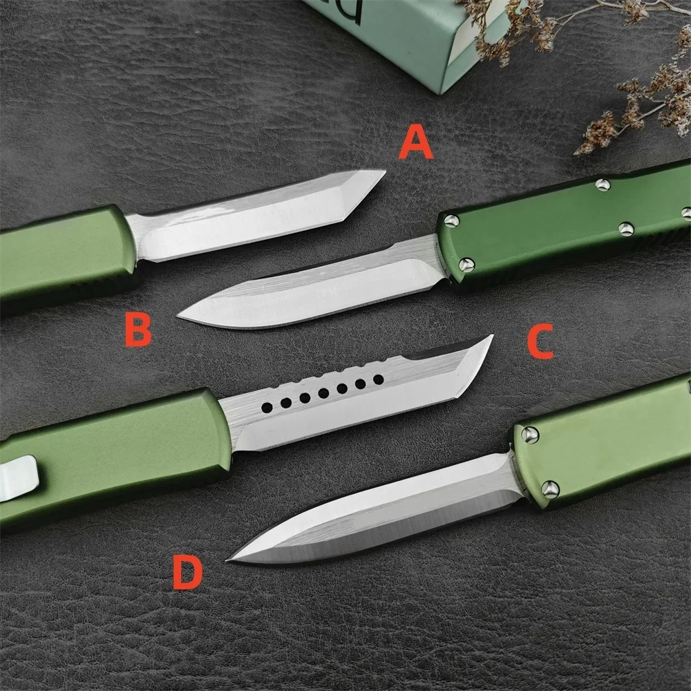 High Quality MICR UTX-85 Assisted Pocket Knife D2 Blade Aluminum Alloy Handle Quick Opening Camping Tool Tacticals Hunting Knive