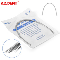 10pcs/pack AZDENT Dental Orthodontics Archwire Expanded Shape Stainless Steel Round/Rectangular Arch Wire Dentistry Materials