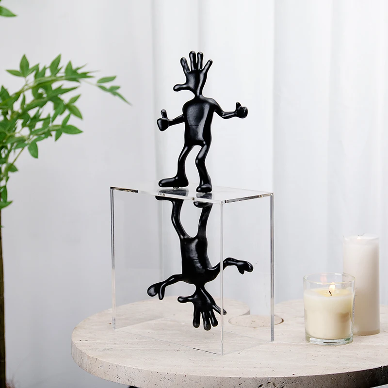 Elegant Handcrafted Custom Design Project Use Modern Abstract Figurine Sculpture Interior Home Decor Items for Living Room Art