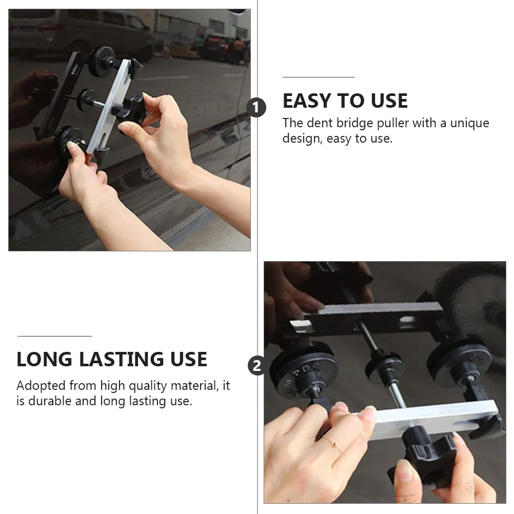 

1 set 1 Set Auto Tool Kit Durable Paintless Bridge Puller For Body Door Ding Hail Damage Repair Tool