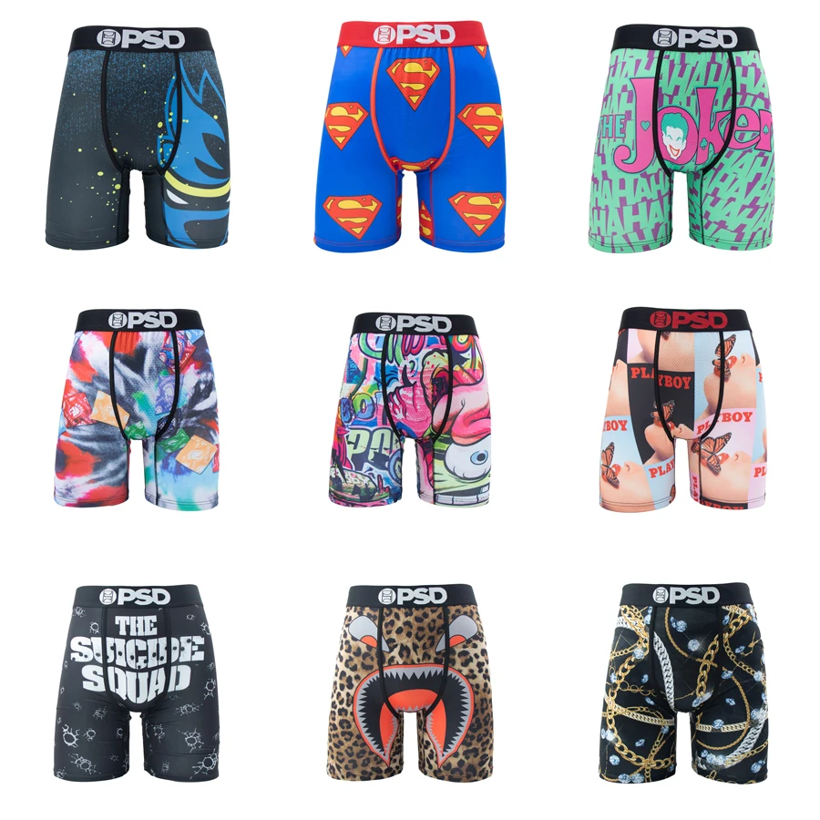 1Pcs Sexy Men Underwear Boxers Fashion Print Underpants Male Boxers Men\'s Panties Plus Size Breathable Man Boxer Briefs Trunks