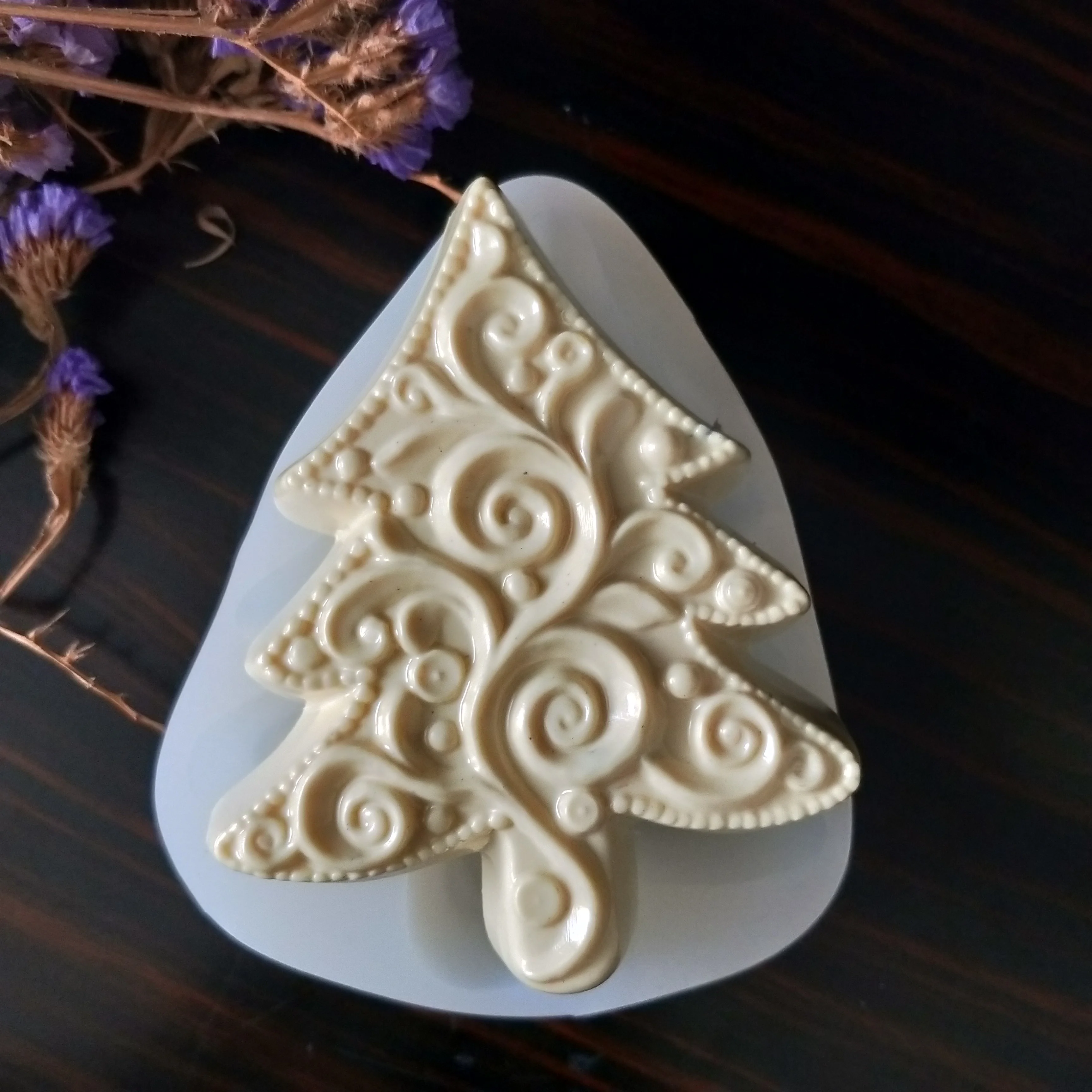Christmas Tree Shape Soap Mold, Silicone Mold for Cake Decorations, DIY Handmade Chocolate Molds, Baking Cake Tools image 2