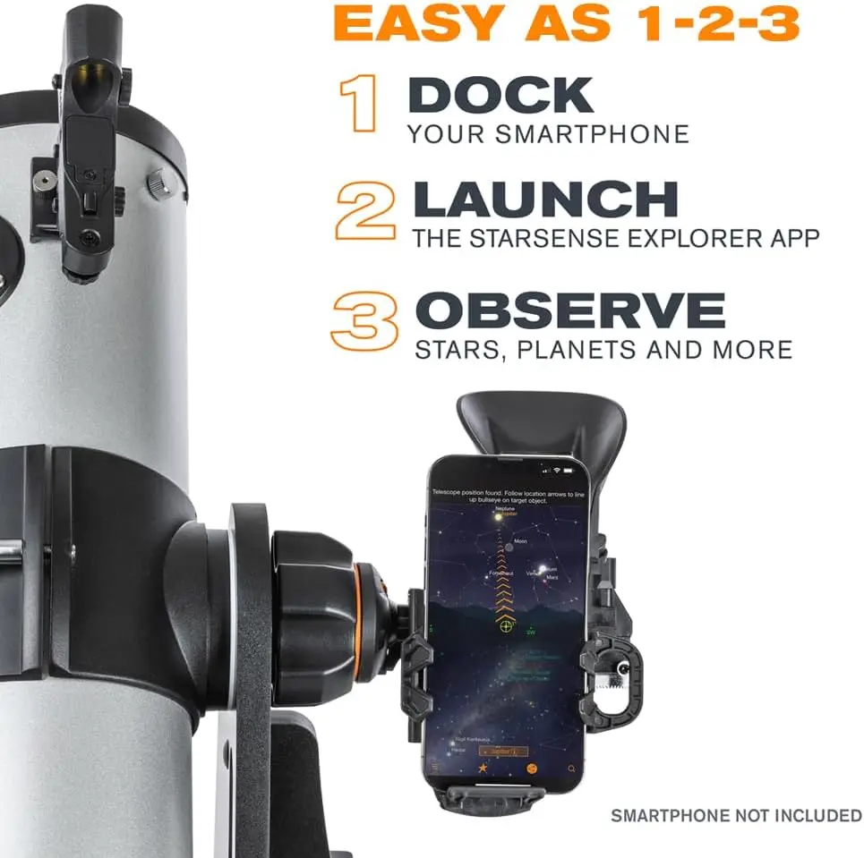 114mm Tabletop Smartphone App-Enabled Telescope – Works with App to Help You