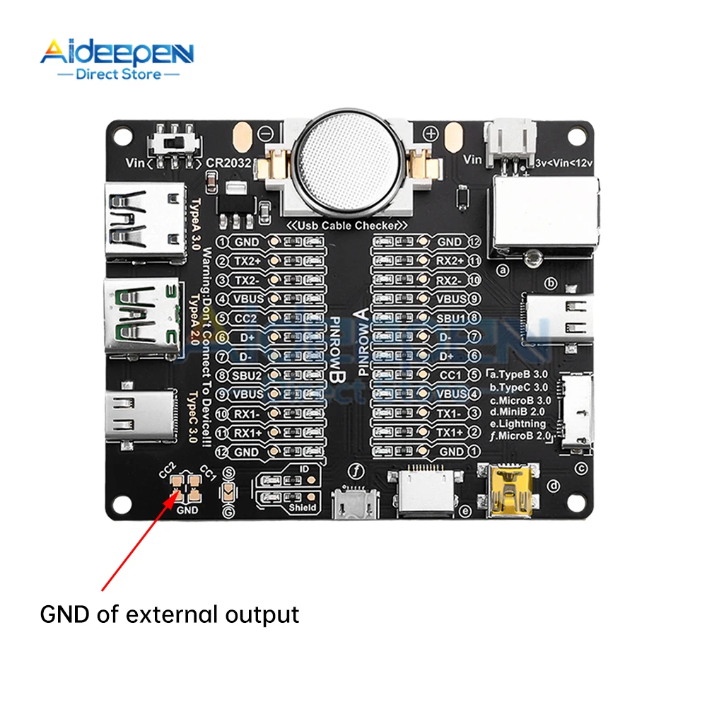 Imagem -06 - Placa de Detecção de Cabo de Dados para Ios e Android Testador de Cabos Usb Dt3 Micro Curto Circuito tipo c On-off Switching Test Board Tool