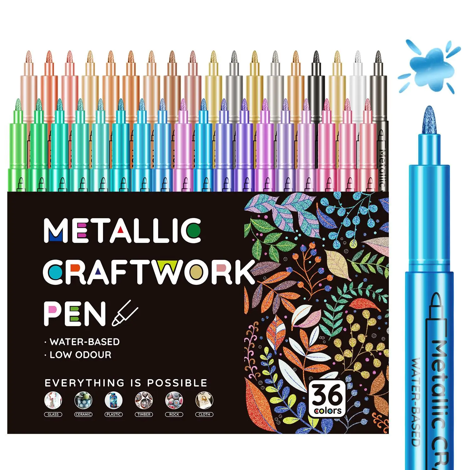 12-36Pcs Metallic C…
