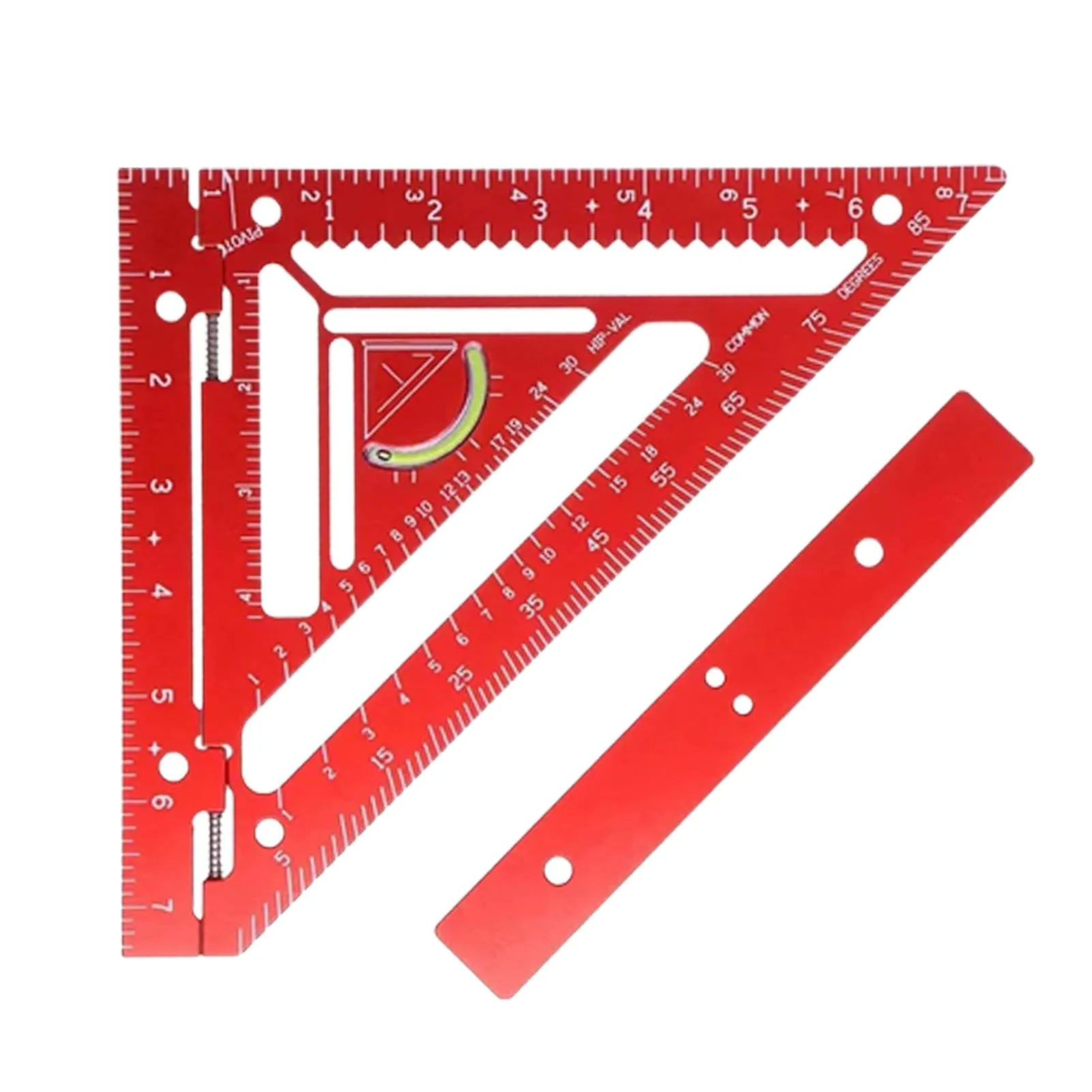 Rafter  Tool Aluminum Alloy Triangular Ruler Layout Measuring Tool Carpentry  with Jig Block Rafter  Tool
