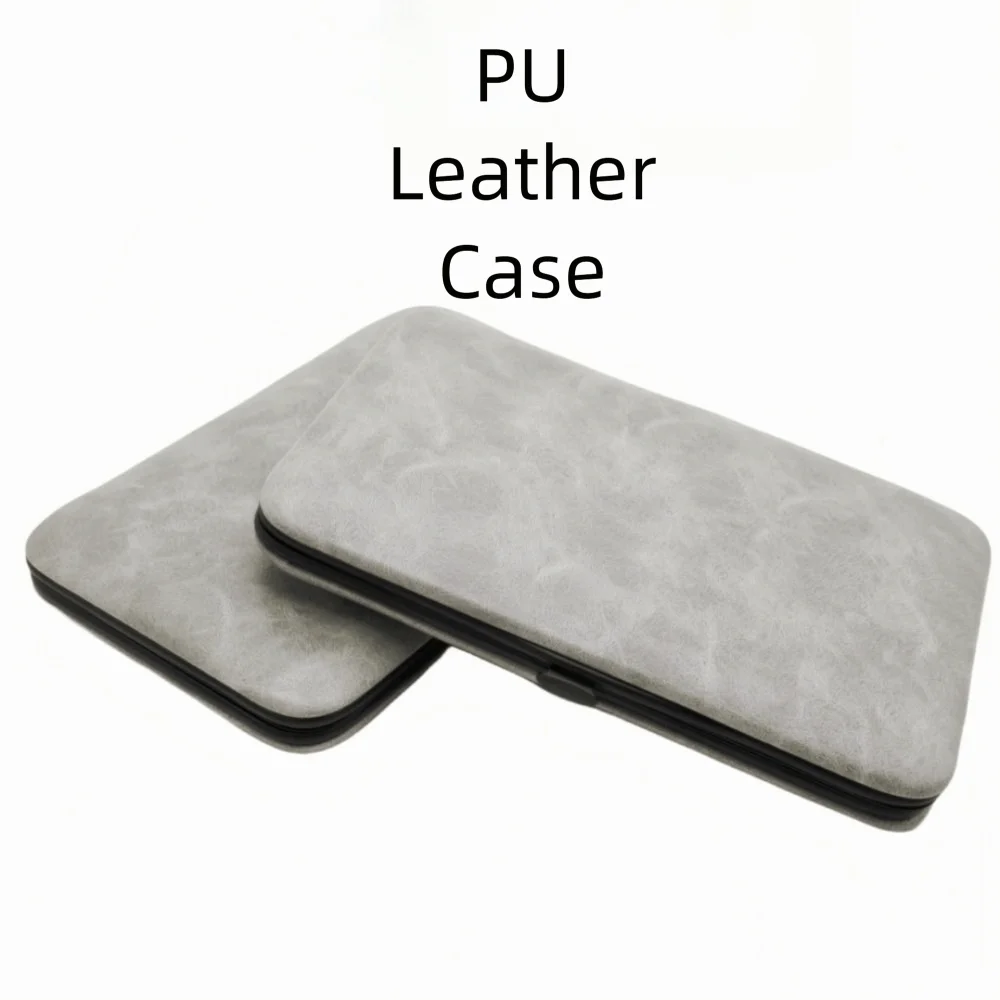 13/24pcs Anti-slip Design Stainless Steel Nail Clipper Set with PU Case Sharp Manicure Set Black Pedicure Tool Kit Adults