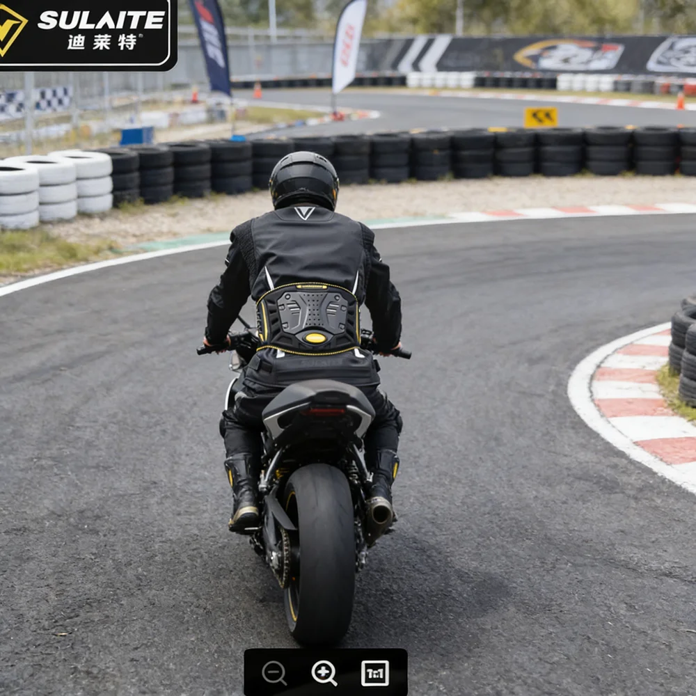 

Sulaite Motorcycle Waist Protector Accessories Motocross Support Men Riding Racing Sport kidney Belt Motorbike Back Protective