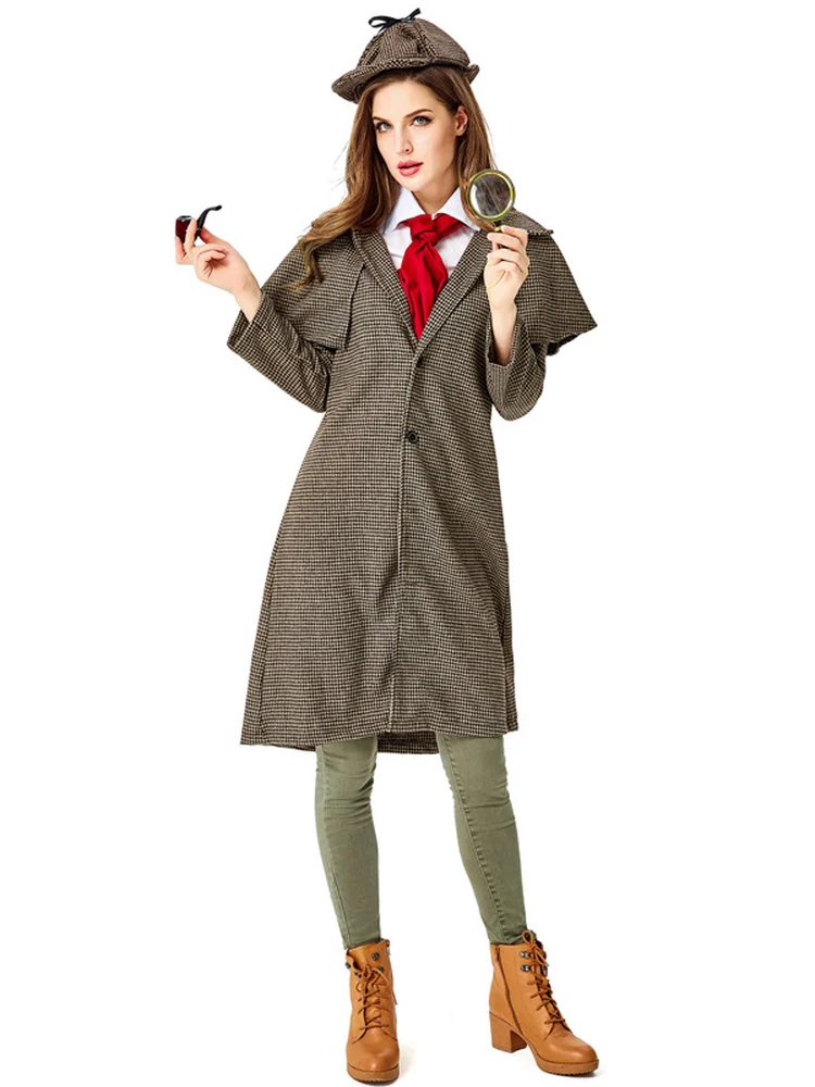 Holmes Sherlock Role-playing Children's Adult Halloween Costume Women Kids Ethnic Stage Costume Traditional Chinese Clothing view 4
