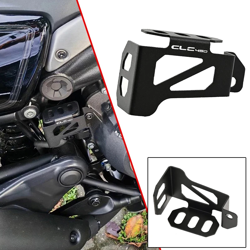 

For CFMOTO 450CLC CLC450 CLC 450 CF MOTO CNC Accessories Motorcycle Rear Brake Fluid Reservoir Cover Guard Protection
