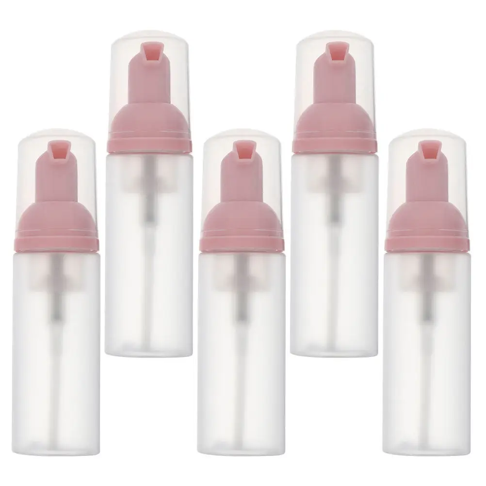 5pcs Foam Bottle Portable Reusable Plastic Mousse Dispenser For Travel Shampoo Shower Gel Sub Container Refillable Hand Soap