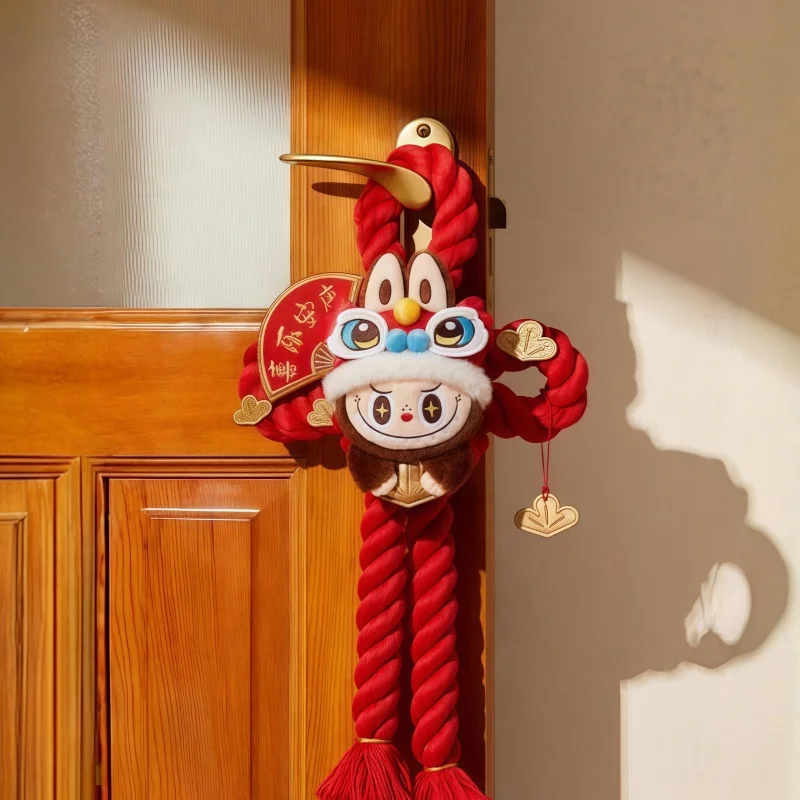 Original Golden Snake New Year Series Labubu Door Hanging Trend Surrounding Hanging New Year Ornaments Decoration Room Toys Gift