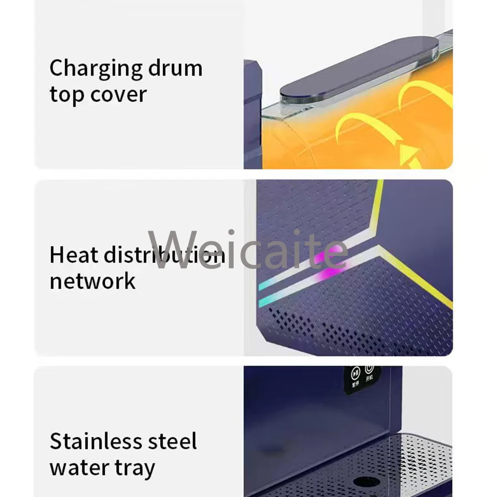 Automatic Machine Snowflake Ice Flake Machine Electric Snack Snowflake Ice Cream Roller Machine Household Drink