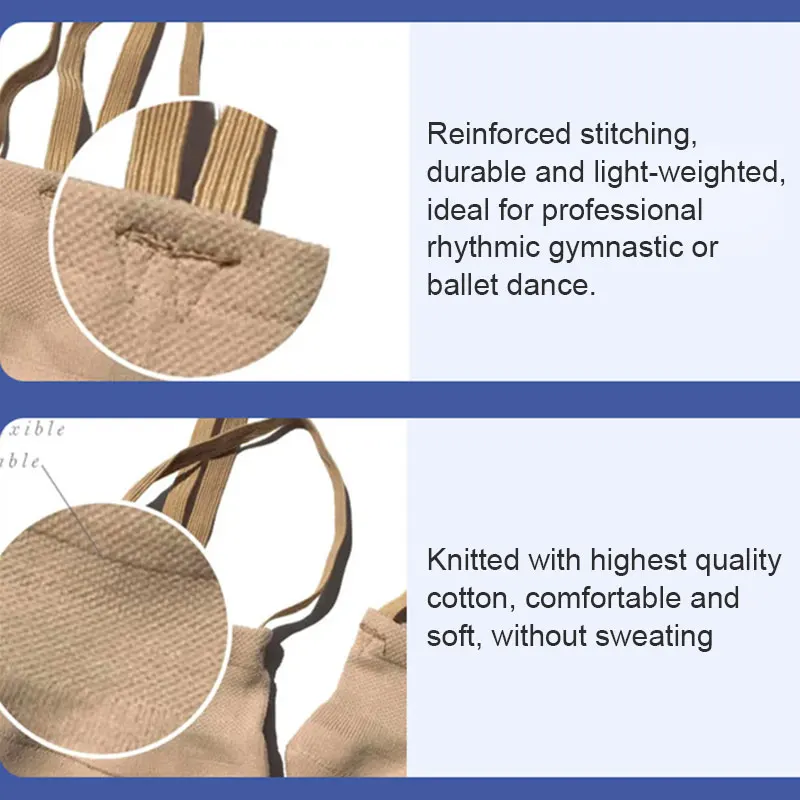 Calcetines suaves para gimnasia rítmica, zapatos de baile para gimnasio artístico, calcetines con suela de competición profesional, zapatos de baile elásticos para proteger el pie