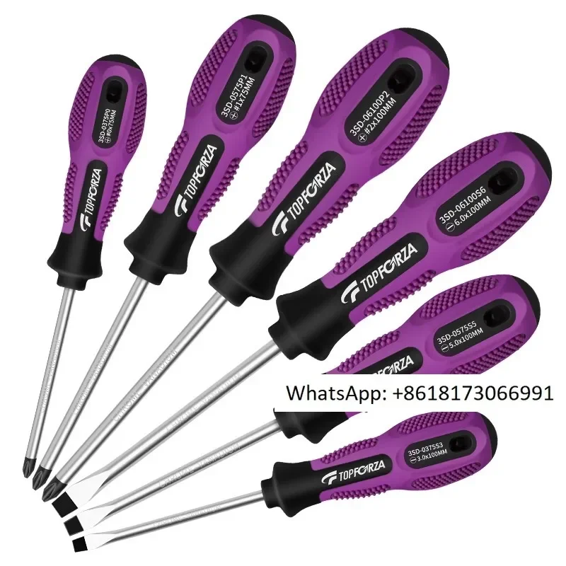 Tuofurui screwdriver set with cross shaped and hard magnetic screwdriver set, multi-functional screwdriver set, 6 pieces