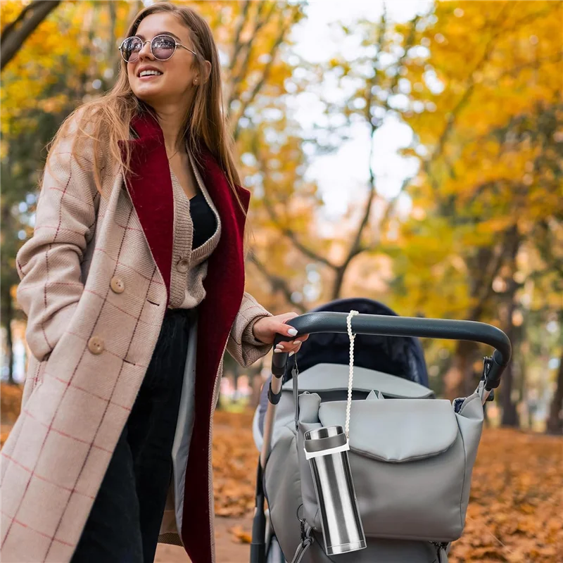 

A29Z-Water Bottle Handle With Strap For Stanley Cup Accessories And Fit 8-40Oz Bottle Universal Cup Holder, Versatile Sling