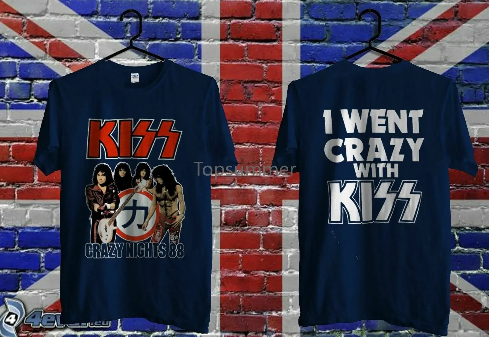 Kiss Crazy Nights Tour Concert T-Shirt Vtg Rare 1988 Usa Size S - 3Xl Top !