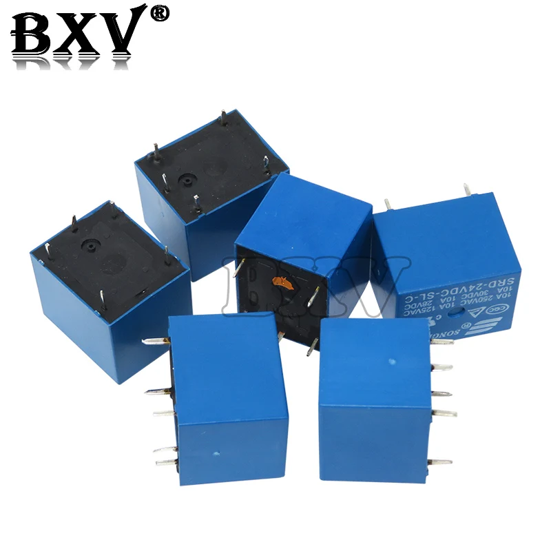 5PCS Relay SRD-03 05 09 06 24 12VDC-SL-C 5PINS 3V 5V 9V 6V 24V 12V High-quality SRD-03VDC-SL-C SRD-05VDC-SL-C SRD-09VDC-SL-C