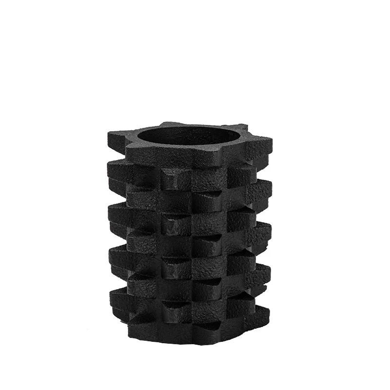 

European black resin flower ware, creative sculpture vase ornament, home model display soft accessories