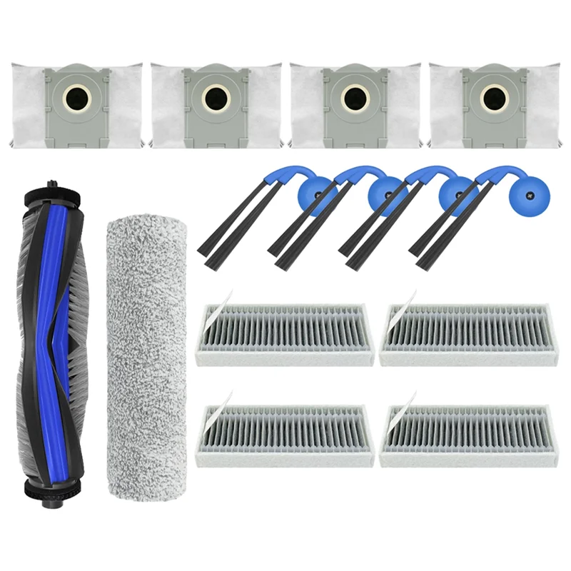 ¡Promoción! Para Ecovacs Deebot X9 Pro Omni/ X9 Pro Kit de accesorios para aspiradoras Cepillo Lateral principal filtro Hepa paño de mopa bolsa de polvo