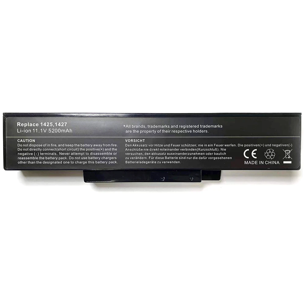 BATEL80L6 BATHL90L6 11.1V 5200mAh Laptop Battery For Dell Inspiron 1425 1426 1427 1428 Series BATEL80L9 BATCL80L9 BATHL91L6