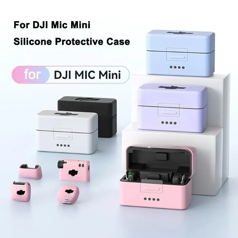 Wireless Microphone Silicone Protector Case for dji Mic Mini Soft Silicone Case Protective Sleeve Wireless Microphone Accssories