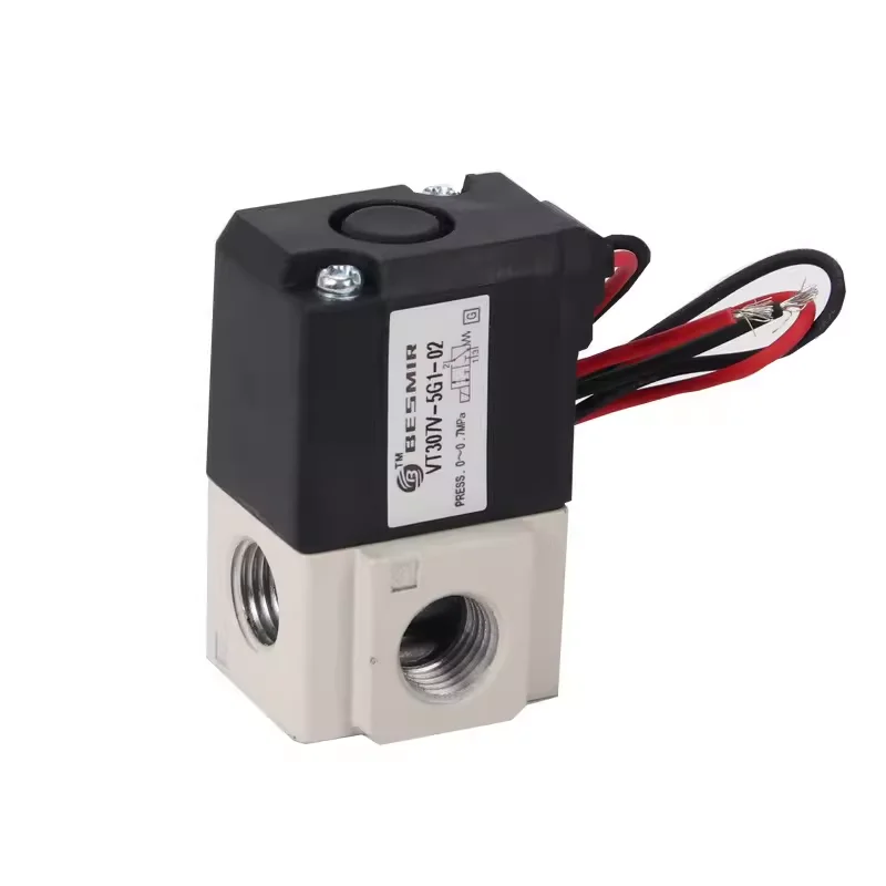Vacuum Solenoid Valve VT307-5G-02 VT317V-5G/4G/3G/6G-01 Two Position Three Way High Frequency Pneumatic Valve DC24V AC220V