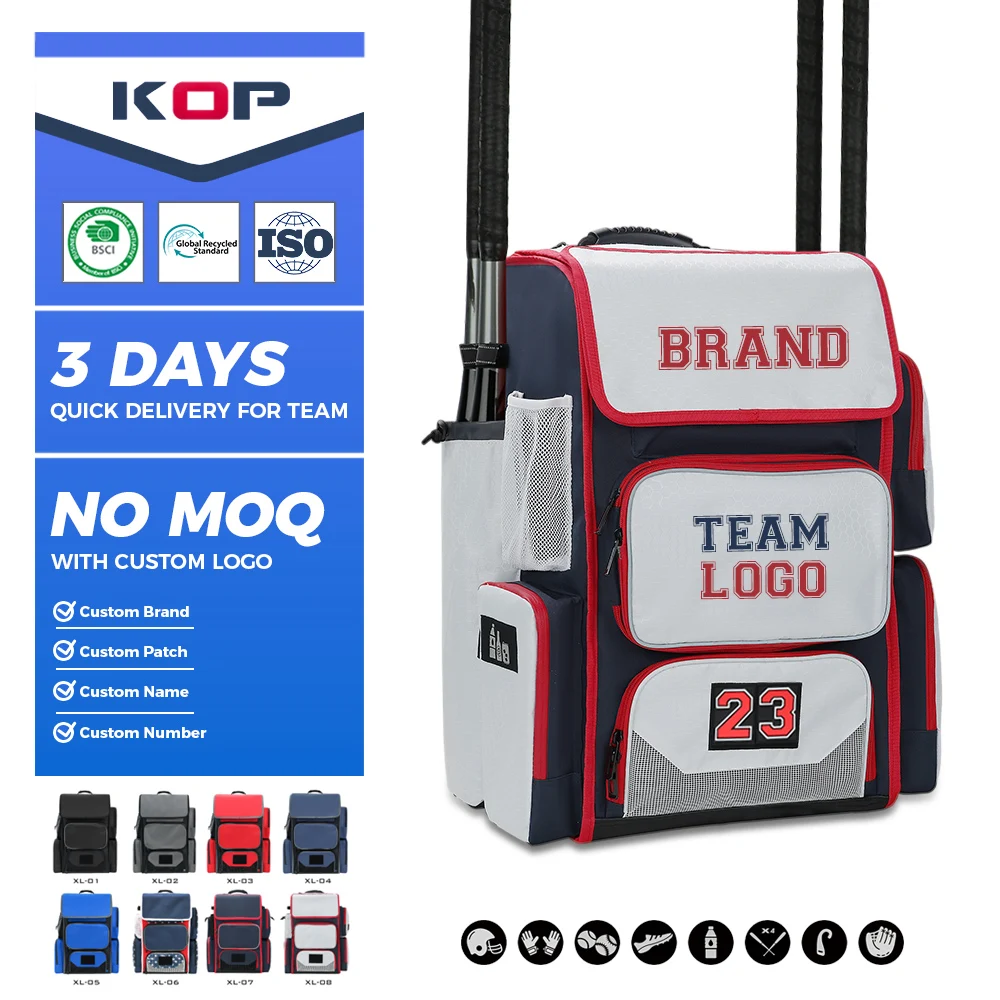 Super Large Capacity Storage Softball Baseball Sports Equipment Bag Backpack with Shelves System and Shoes Compartment
