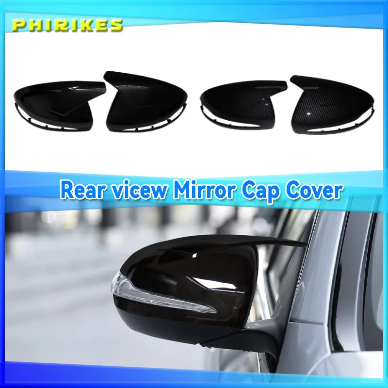 1 Pair Mirror Cover Cap With LHD For Mercedes-Benz E GLC S C Class W205 W213 X253 W222 W238