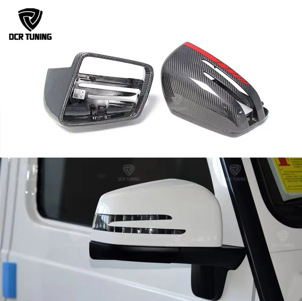 For Mercedes G Class Carbon Fiber Mirror Cover Amg G55 G63 W463 GL GLE 43 63 M Class W166 X166 Carbon Fiber Side Caps