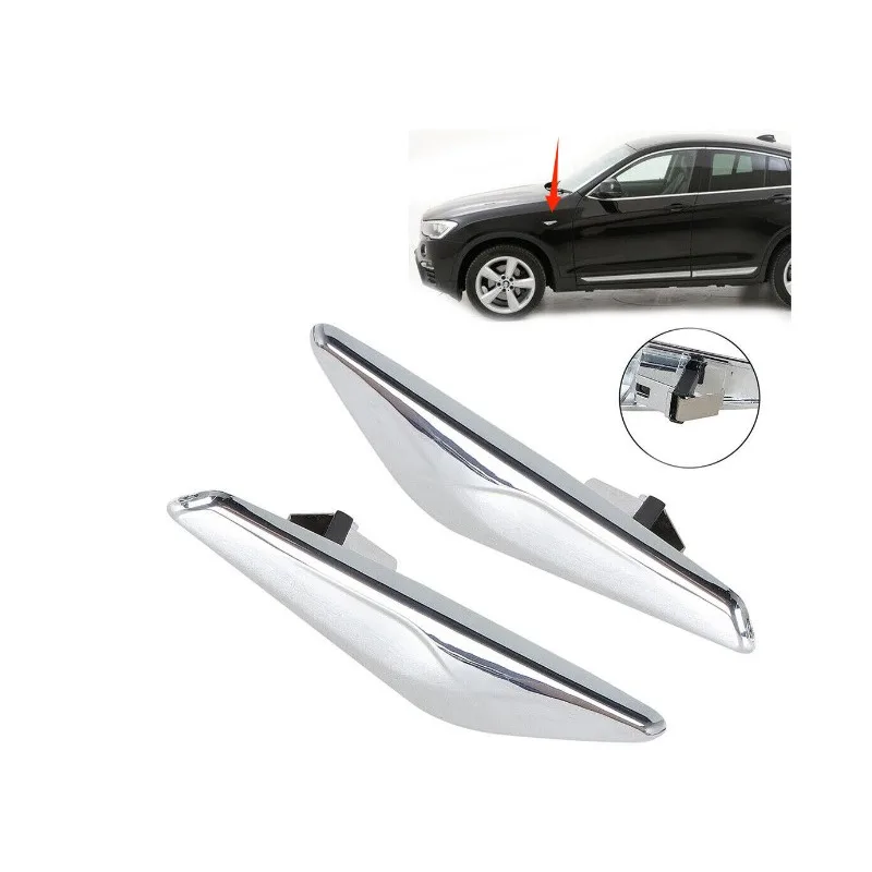For BMW X3 F25 X4 F26 2013-2017 Car Fender Sticker Marker Turn Signal Light Lamp Left Right Car Stickers 51117338569 51117338570