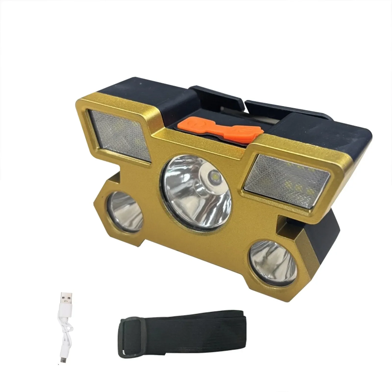 Adjustable Beam Angle Lightweight Headlamp Long-Lasting Battery Waterproof Design Compact Size LED Headlamp Approx.10*6.8*6.8cm