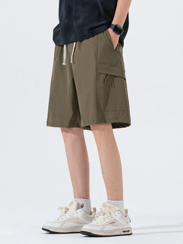 

Affordable American Workwear Short Pants Men's Summer Outdoor Thin Breathable Versatile Quick Dry Five-Quarter Pants