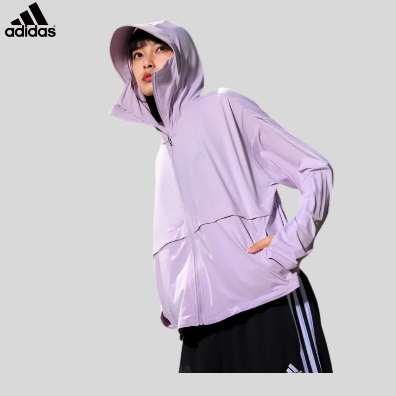 

adidas Minimal Three Stripe Fleece Jacket Spring Simple Neutral Daily Fitness CoatIW9433 1PCS