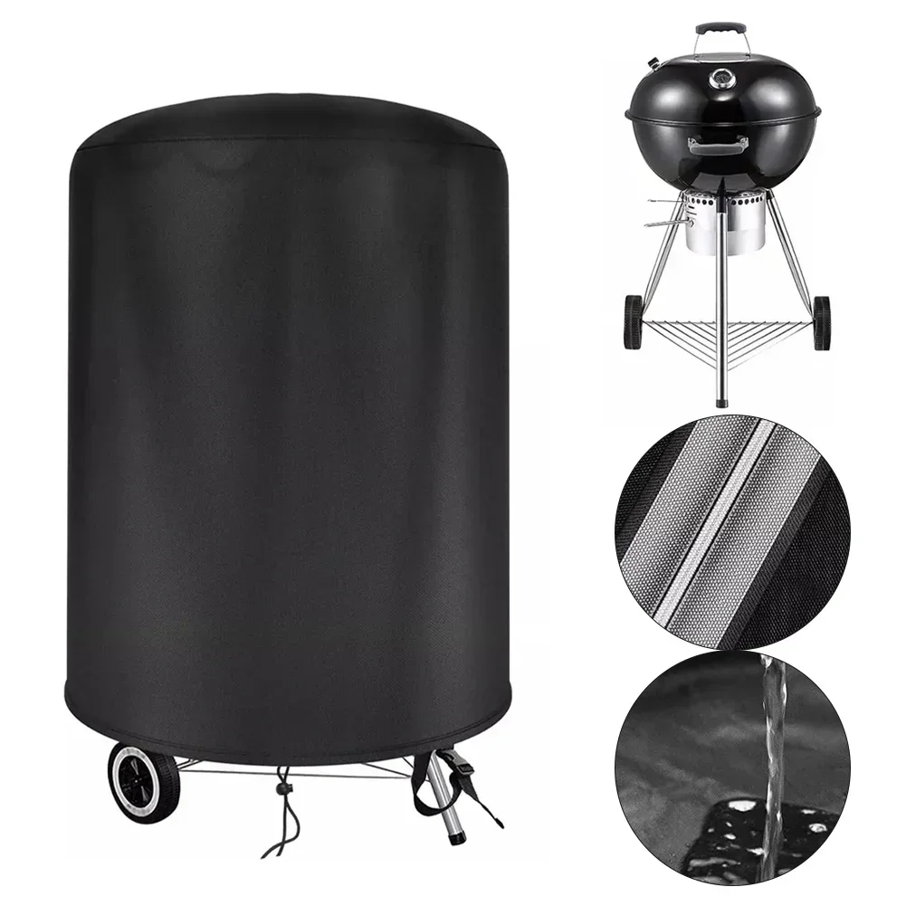 For Raweao Kettle BBQ Cover For Weber 57Cm Waterproof Barbecue Cover Round BBQ Outdoor Rain Protective Barbecue Cover Tool 