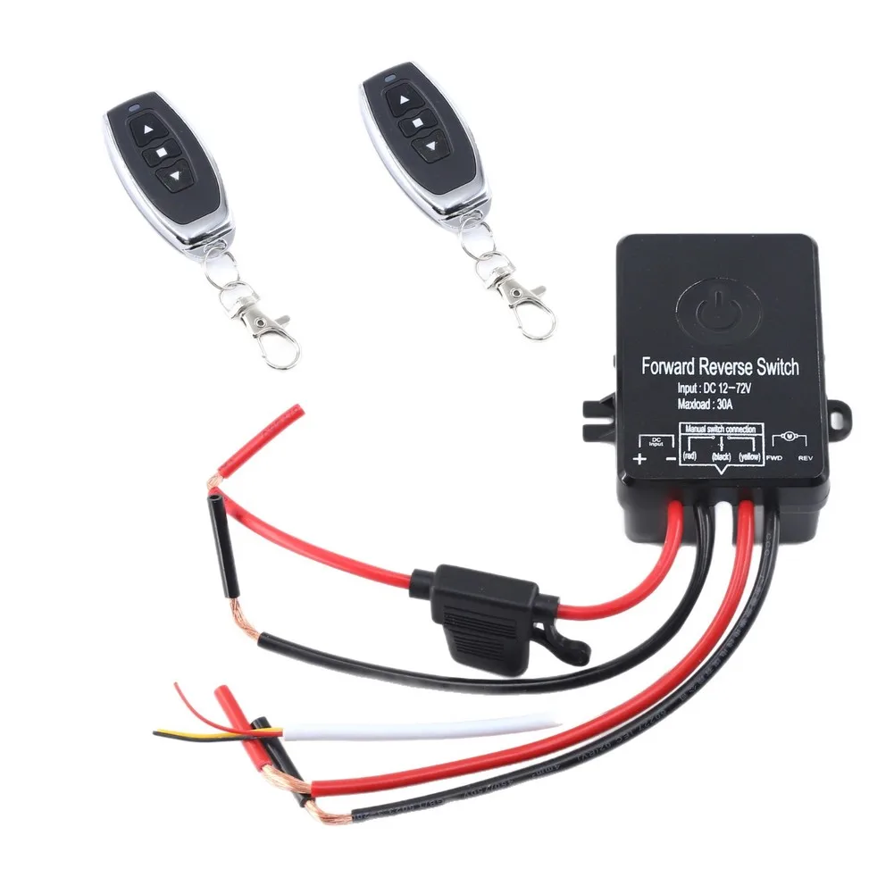 RF Remote Control Forward Reverse Switch 5V to 48V DC 10A Load for Linear Actuator Motor Direction Control and Automation