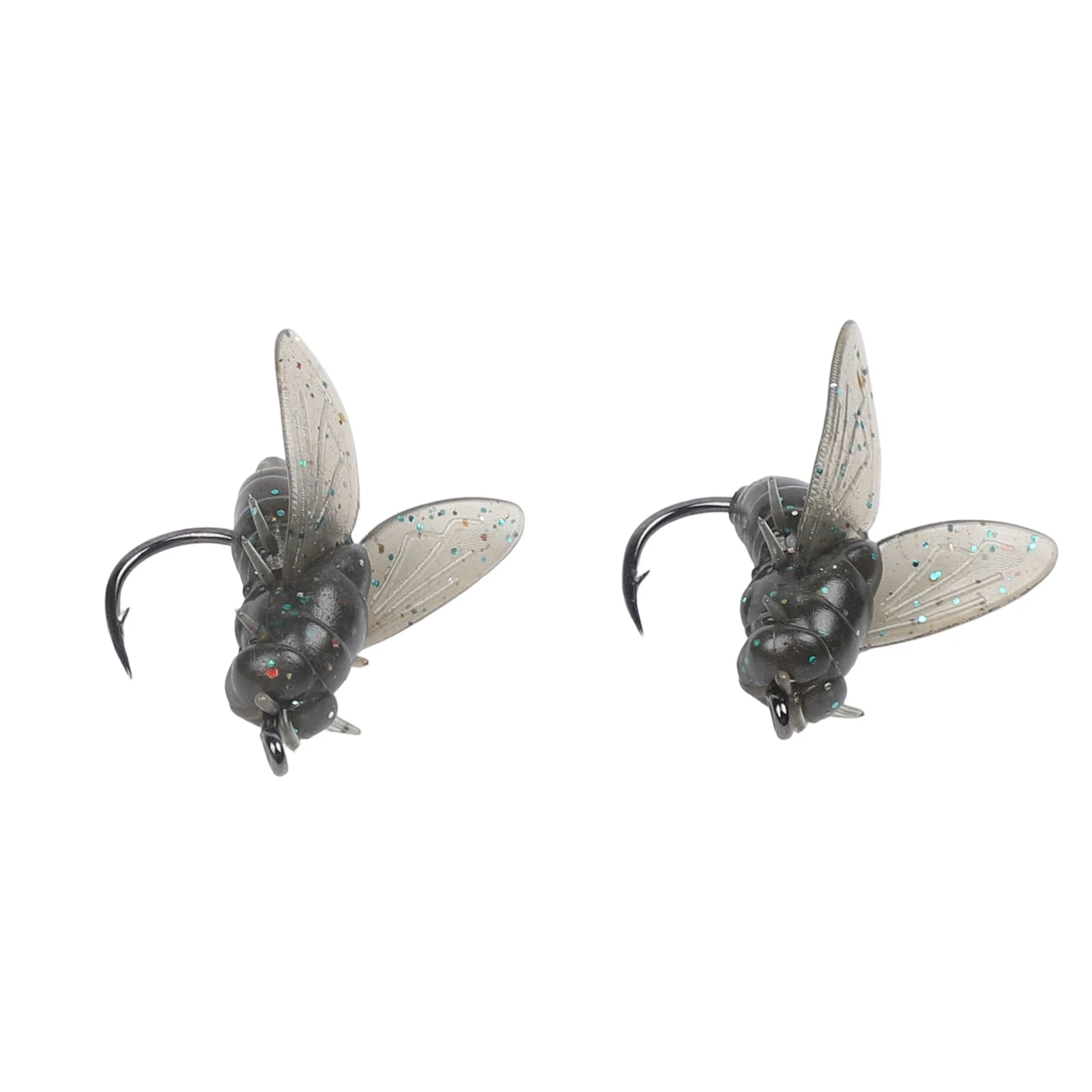 

Fishhook Trout Fishing Lures Approx.6.5*6.5*2cm Realistic Fly Lures Enticing For Fish Optimal Hook Penetration