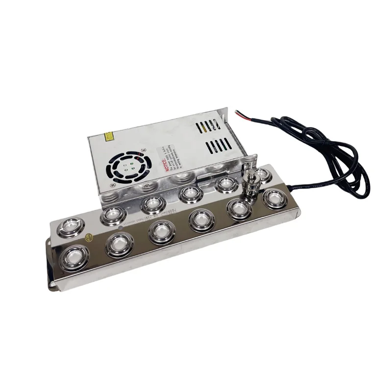 เครื่องฉีดน้ําอัลตราโซนิกแบบพกพา 1.7mhz เครื่องทําหมอกเซรามิกสําหรับสเปรย์สระว่ายน้ําแนวนอน