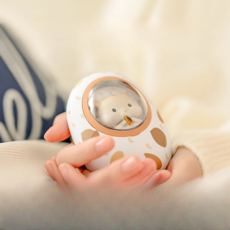 Spacecraft Hamster Warmth Hand Warmth Power Bank 2-in-1 Cartoon Cute Mini Portable Warmt