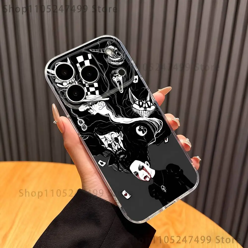 Чехол для телефона A-Alice M-Madness Returns iPhone17 16, 15, 14, 13, 12, 11 Pro Max Plus, мини-прозрачная полная задняя крышка, силиконовый мягкий чехол