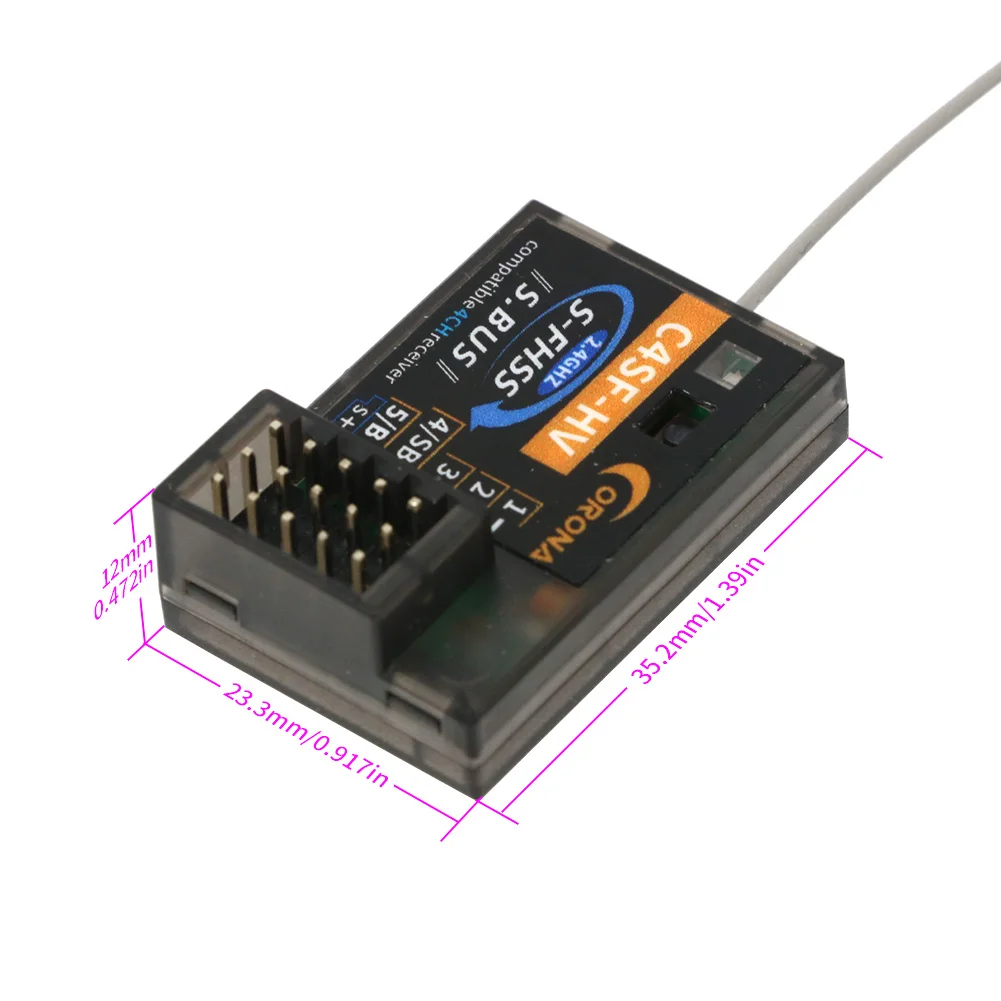 Corona RC C4SF Receiver For Futaba FHSS / S-FHSS Mode Protocol With SBUS OutPut 4PM 3PV 7PX T14SG T8J T10J 4PX RC Car image 4