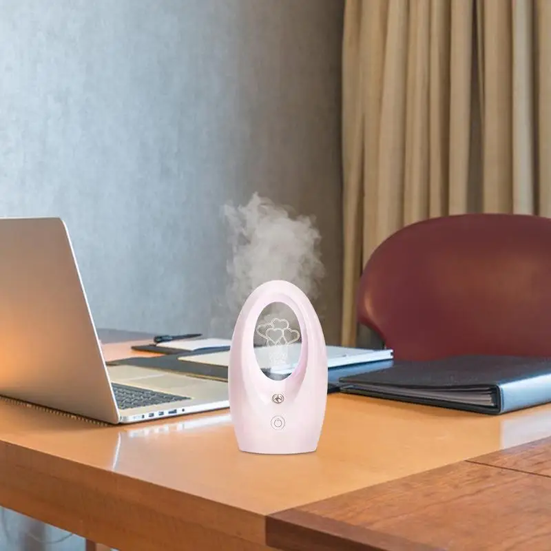 Small Desk Humidifier Colorful Small Desk Humidifier Auto Shut Off Quiet Oil Diffuser Night Lights And Aromatherapy Machine For