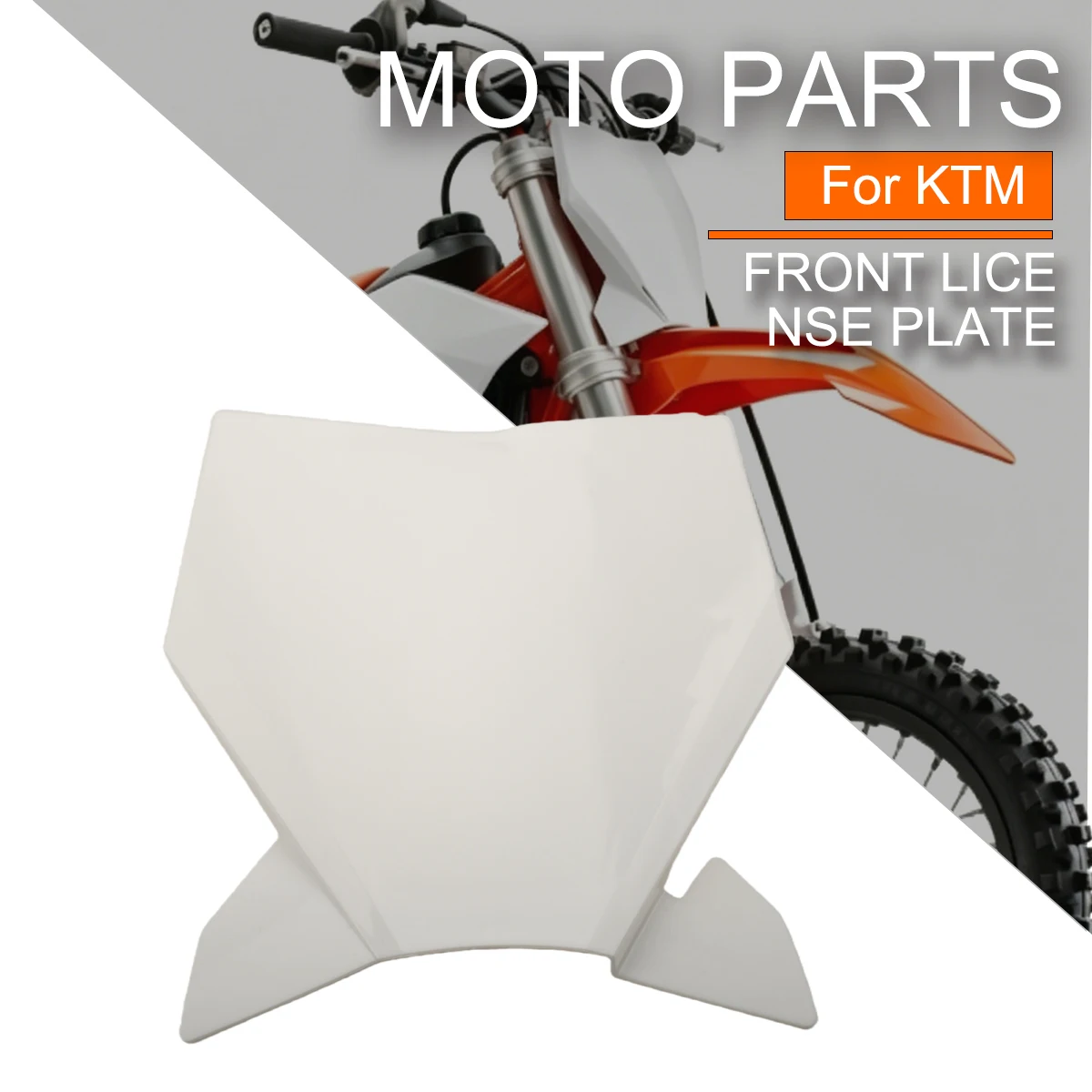 

Motorcycle For KTM SX 50 50SX SX50 2024 2025 2026 Front Number Plate Number Plate Front Plastic License Plate Accessories