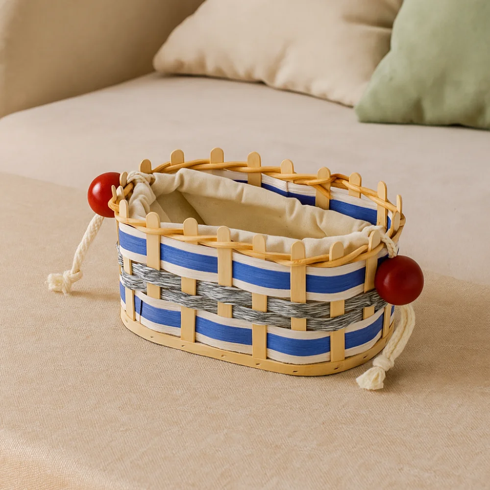 

Bohemia Weaving Paper Towel Case Cloth Liner Multi-functional Tissue Storage Box Smooth Extraction Creative Napkin Dispenser