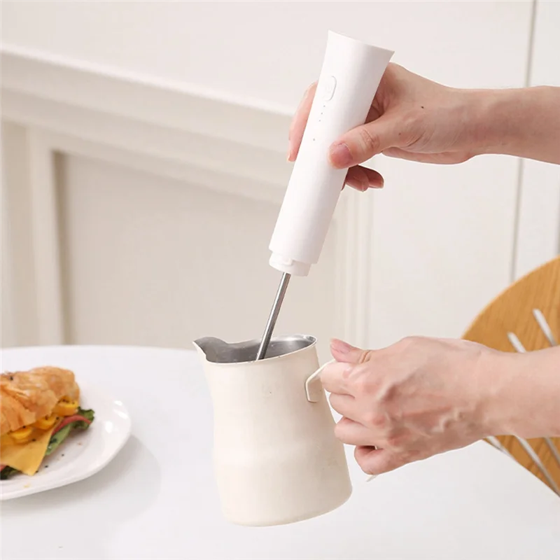 

A86I-Coffee Utensils Handheld Electric Milk Frother For Latte Art Milk Frothing Blender Home Kitchen Small Egg Beater