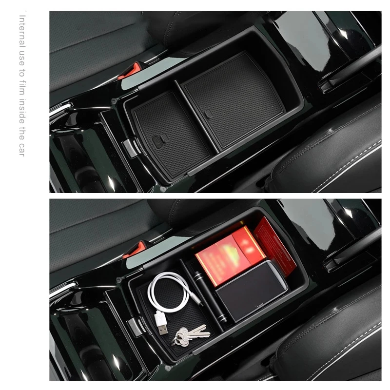 Car Console Armrest Container Storage Box Refit for Volkswagen ID.4 ID4 ID 4 CROZZ ID.6 Car Interior Modification Accessories